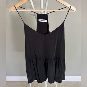 Anine Bing Black Spaghetti Strap Top